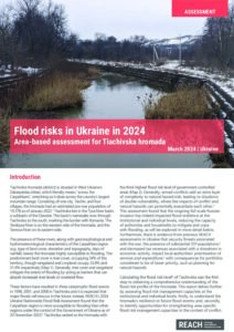REACH Ukraine Flood Risk Area Based Assessment in Tiachivska Hromada (March 2024)