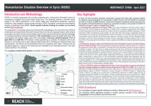 Humanitarian Situation Overview in Northwest Syria – April 2021