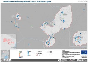 UGA_Map_Rhino Camp_Zone 1 Facilities_September 2018