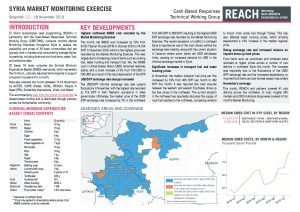 Market Monitoring in Northwest Syria - November 2019