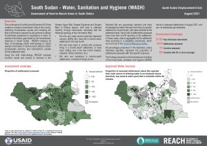 Assessment of Hard to Reach Areas, Water, Sanitation, & Hygiene, August 2021