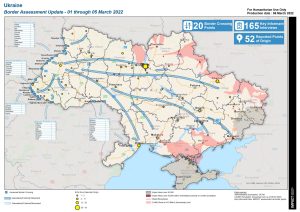 Ukraine Border Crossing Assessment Map (5 Mar 2022)