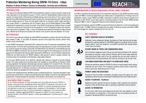 Protection Monitoring During COVID 19, 31 May - 2 June 2020