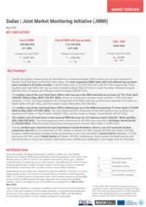 REACH Sudan, JMMI Key findings, May 2025
