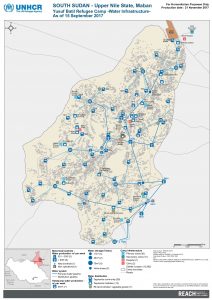 SSD MAP UNHCR BatilCamp Water Infrastructure 28SEP17