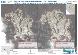 Bangladesh - Cox's Bazar - Roikhong/Unchiprong Shelter Analysis Comparison - 25 September & 11 October
