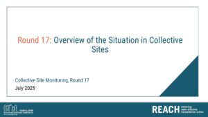 REACH, Ukraine, IDP Collective Site Monitoring Presentation, Round 17, July 2025