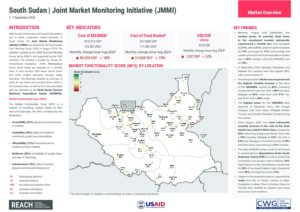 REACH South Sudan - Joint Market Monitoring Initiative (JMMI) Factsheet - September 2024