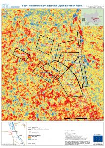 SSD - Minkamman IDP Sites with Digital Elevation Model