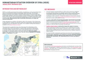 Humanitarian Situation Overview in Northwest Syria - January 2024