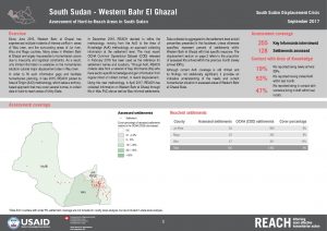 SSD_Factsheet_Assessment of Hard-to-Reach Areas in Western Bahr El Ghazal_September 2017