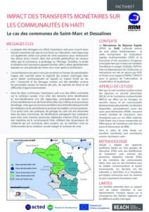 REACH Haïti RRM Etude Cash Factsheet (2026)