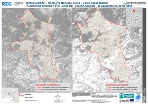 Bangladesh - Cox's Bazar - Kutupalong Extension Site - Zone BB Shelter Analysis Comparison - 25 September & 26 October 2017
