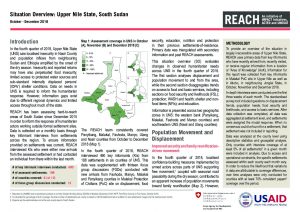 SSD_Situation Overview_Upper Nile_October-December 2018