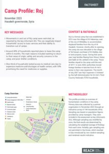 REACH_SYR_Factsheet_NES_CampProfile_Roj_November2023