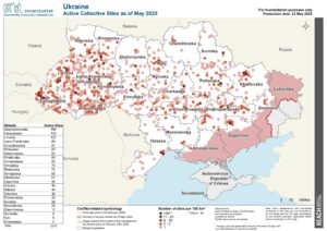 REACH, Ukraine, IDP Collective Site Monitoring, Map, Active Sites, May 2025