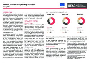 SRB_Situation Overview_European Migration Monitoring_February 2016