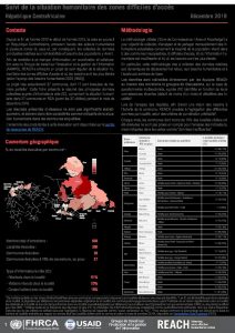 Evaluation multisectorielle dans les zones difficiles d’accès, RCA – Décembre 2019
