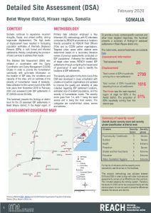 DSA III Factsheet Belet Weyne, Somalia - February 2020