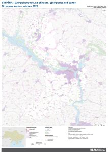REACH UKR Map REF Dniprovskyi Raion Overview Map 22APRIL2022 A0 UA