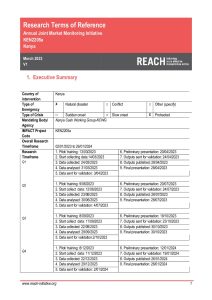 REACH Kenya Terms of Reference Joint Market Monitoring Initiative (JMMI) March 2023