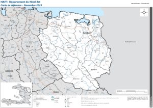 REACH Haïti Carte de référence du département du Nord'est (Novembre 2023)