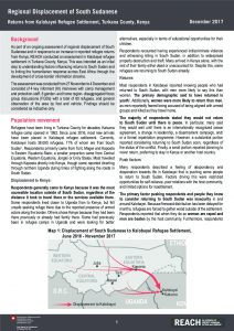 SSD_Profile_Regional Displacement_Returns from Kalobayei_December 2017