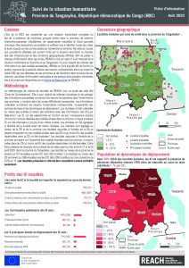 Suivi de la situation humanitaire au Tanganyika, août 2020
