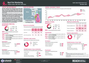 Port and Road Monitoring, Nyal, South Sudan – November 2020
