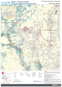 REACH WASH Infrastructure Map Turkana West Subcounty August 2024