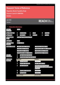 REACH_Somalia_Terms of Reference_Market Feasibility Study Mogadishu_April 2020