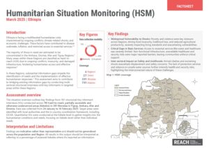 REACH Ethiopia - Humanitarian Situation Monitoring (HSM) second round - Factsheet (2025-01-24 - 2025-02-10)