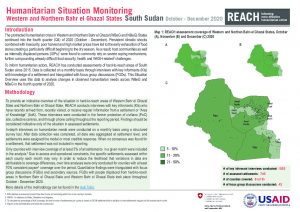 Area of Knowledge (AoK) Situation Overview Western and Northern Bahr El Ghazal, October to December 2020