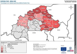 BFA MSNA 2022 cartes indicateurs EHA niveau admin2