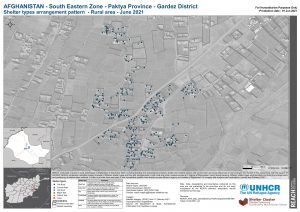 REACH AFG Map GardezDistrict 2 PlotArrangementOfShelter Types 01Jun2021 A3
