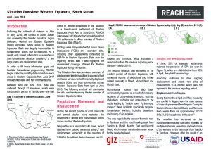 SSD_Situation Overview_Western Equatoria_April-June_2018