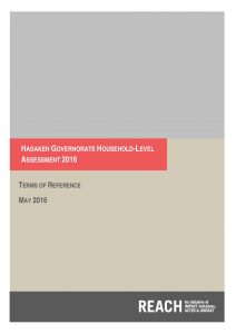 SYR_Terms of Reference_Hasakeh Multi-Sector Household Needs Assessment, May 2016
