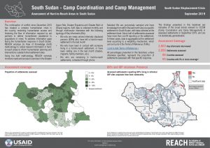 Assessment of Hard-to-Reach Areas, CCCM Sectoral Overview, South Sudan - September2019