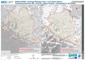 Bangladesh - Cox's Bazar - Kutupalong Extension Site - Zone EE Shelter Analysis Comparison - 25 September & 26 October 2017