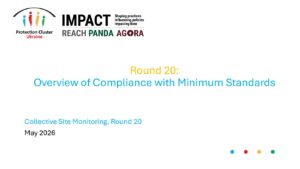 REACH, Ukraine, IDP Collective Site Monitoring, Presentation, Round 20: Overview of Compliance with Minimum Standards