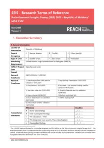 REACH Moldova Socio-Economic Insights Survey (SEIS) - Terms of Reference (May 2025)