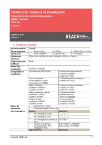 REACH Colombia - Términos de Referencia - Evaluación Multisectorial - v2 - Junio 2021