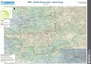 KRG - Duhok Governorate - Domiz Camp - Hypsometry - 22 December 2013