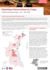 REACH - RDC - ANA - Analyse des besoins aigus 2025