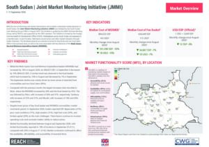 REACH South Sudan - Factsheet Joint Market Monitoring Initiative (JMMI) September 2026