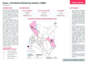 KCWG Kenya, JMMI Q3 Factsheet Refugee Camps, September 2023.