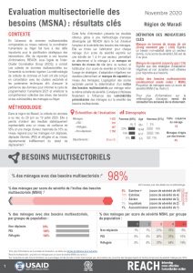 Evaluation multisectorielle des besoins à Maradi, Niger, fiches d’information – novembre 2020