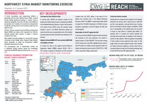 Northwest Syria Market Monitoring Situation Overview - January 2021