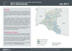 REACH_SYR_Factsheet_HSOS Sub-District Factsheets Dar'a_July2017