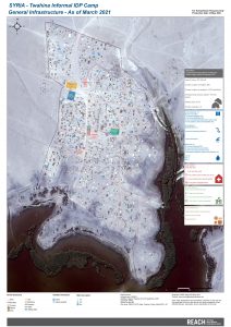Twahina Camp Infrastructure Map A0, Northeast Syria - March 2021